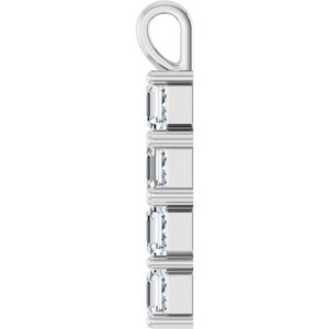 Platinum 2 CTW Natural Diamond Pendant