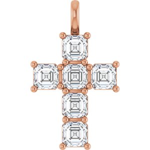10K Rose Gold 2 CTW Natural Diamond Pendant
