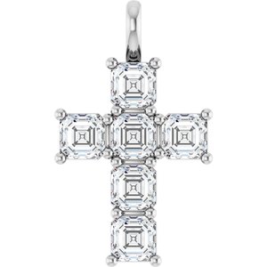 Platinum 2 CTW Lab-Grown Diamond Pendant