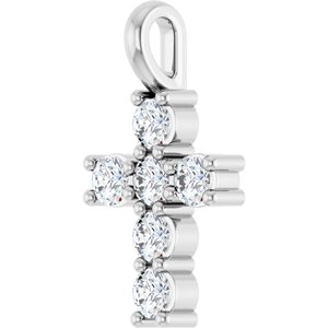 Sterling Silver 1/3 CTW Natural Diamond Pendant