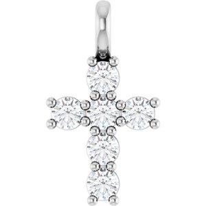 Sterling Silver 1/3 CTW Natural Diamond Pendant