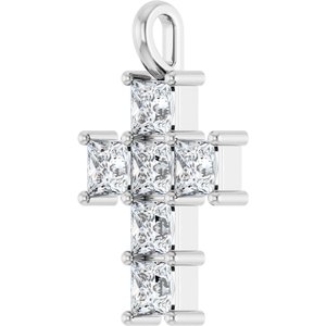 14K White Gold 1 1/2 CTW Lab-Grown Diamond Pendant
