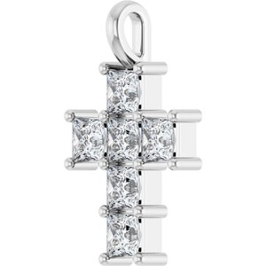 Sterling Silver 1 CTW Lab-Grown Diamond Pendant