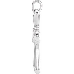 Sterling Silver Cross with Dove Pendant