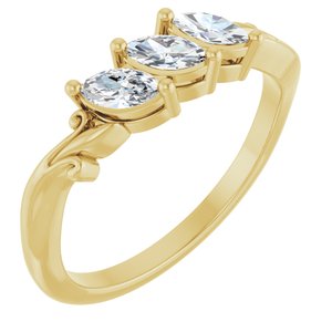 14K Yellow Gold 1/2 CTW Lab-Grown Diamond Anniversary Band