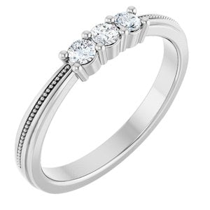 Platinum 1/5 CTW Lab-Grown Diamond Anniversary Band
