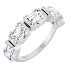 Platinum 3 CTW Lab-Grown Diamond Anniversary Band