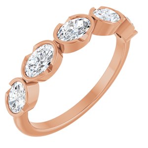 14K Rose Gold 9/10 CTW Lab-Grown Diamond Anniversary Band