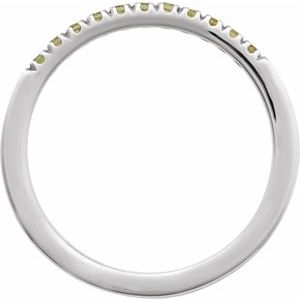 Sterling Silver Natural Peridot Stackable Ring