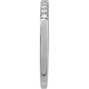 14K White Gold 1/6 CTW Lab-Grown Diamond Stackable Ring