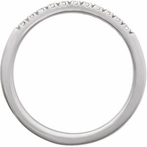 14K White Gold 1/6 CTW Natural Diamond Stackable Ring