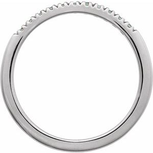Sterling Silver Natural Aquamarine Stackable Ring