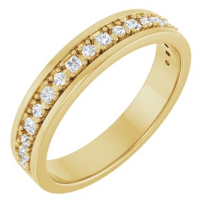 14K Yellow Gold 3/8 CTW Lab-Grown Diamond Band