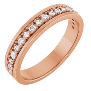 14K Rose Gold 3/8 CTW Lab-Grown Diamond Band