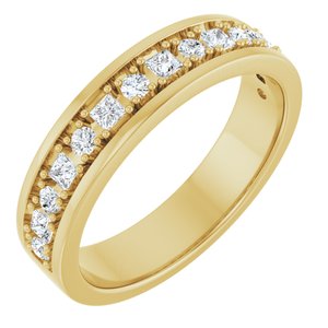 14K Yellow Gold 1/2 CTW Lab-Grown Diamond Band