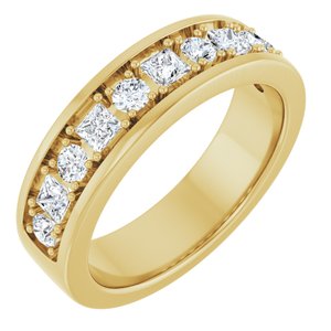 14K Yellow Gold 1 CTW Lab-Grown Diamond Band