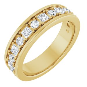 14K Yellow Gold 1 1/8 CTW Lab-Grown Diamond Band