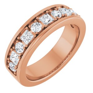 14K Rose Gold 1 1/3 CTW Lab-Grown Diamond Band