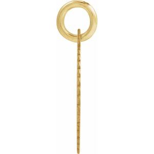 14K Yellow Gold-Plated Sterling Silver Initial M Sunburst Pendant