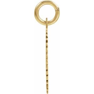 14K Yellow Gold-Plated Sterling Silver Initial A Sunburst Pendant