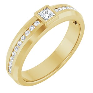 14K Yellow Gold 1/3 CTW Natural Diamond Band