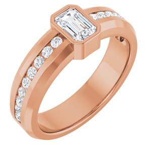 14K Rose Gold 1 CTW Lab-Grown Diamond Band