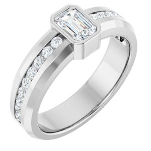 Platinum 1 CTW Lab-Grown Diamond Band