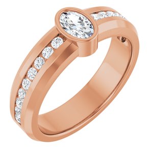 14K Rose Gold 3/4 CTW Lab-Grown Diamond Band