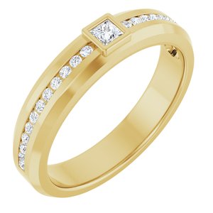 14K Yellow Gold 1/3 CTW Natural Diamond Band