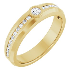 14K Yellow Gold 1/3 CTW Lab-Grown Diamond Band
