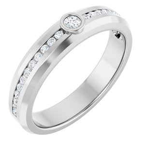 Platinum 1/4 CTW Lab-Grown Diamond Band