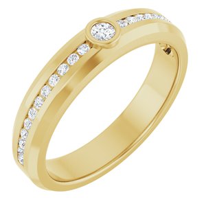 14K Yellow Gold 1/4 CTW Natural Diamond Band