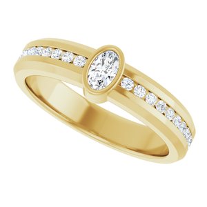 14K Yellow Gold 5/8 CTW Lab-Grown Diamond Band