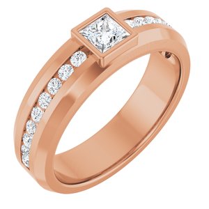 14K Rose Gold 7/8 CTW Lab-Grown Diamond Band