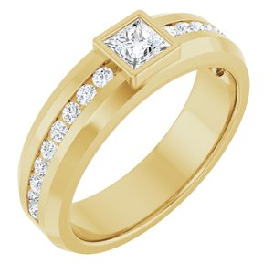 14K Yellow Gold 7/8 CTW Lab-Grown Diamond Band