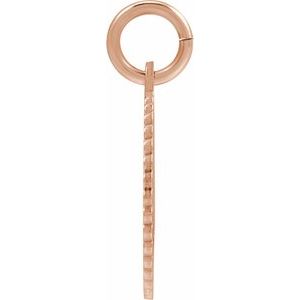 14K Rose Gold-Plated Sterling Silver Initial Z Sunburst Pendant