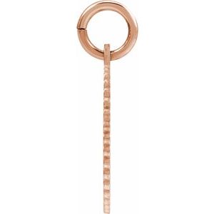 14K Rose Gold-Plated Sterling Silver Initial Y Sunburst Pendant