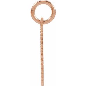 14K Rose Gold-Plated Sterling Silver Initial Q Sunburst Pendant