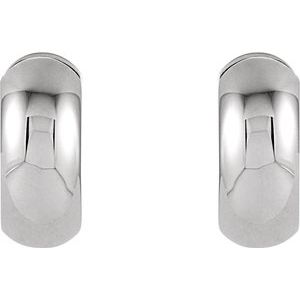 Sterling Silver Hinged 16.75 mm Hoop Earrings