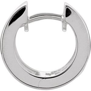 Sterling Silver 13.5 mm Hinged Hoop Earring