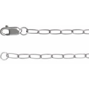 14K White Gold .03 CTW Natural Diamond Cross Charm 7" Bracelet