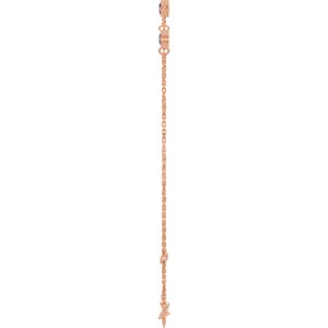 14K Rose Gold Lab-Grown Alexandrite Bezel-Set Three-Stone 6 1/2-7 1/2" Bracelet