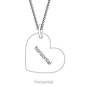 14K Rose Gold Be PoshÂ® Engravable Heart Pendant