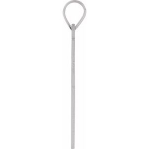 14K White Gold 25.9x12 mm Cross Pendant