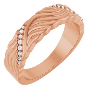 14K Rose Gold .07 CTW Natural Diamond Band