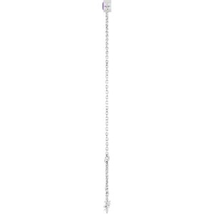 14K White Gold Natural Amethyst 6 1/2-7 1/2" Bracelet