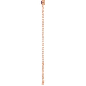 14K Rose Gold Natural Amethyst 6 1/2-7 1/2" Bracelet