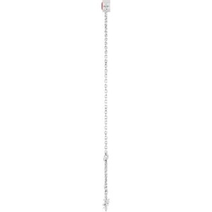 14K White Gold Lab-Grown Ruby 6 1/2-7 1/2" Bracelet