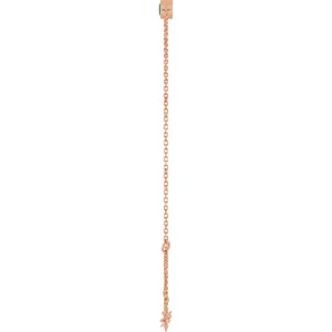 14K Rose Gold Lab-Grown Emerald 6 1/2-7 1/2" Bracelet