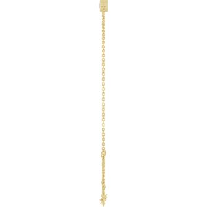 14K Yellow Gold Lab-Grown Diamond 6 1/2-7 1/2" Bracelet